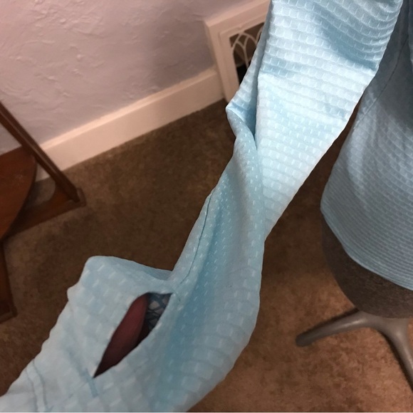 Nike Lucky Azalea Half Zip Golf Pullover Womens Size Teal Blue - Picture 7 of 8